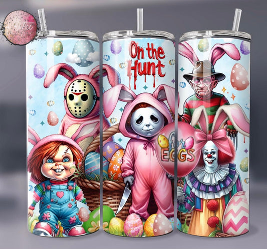 Easter Horror Hunt 20oz Skinny Tumbler