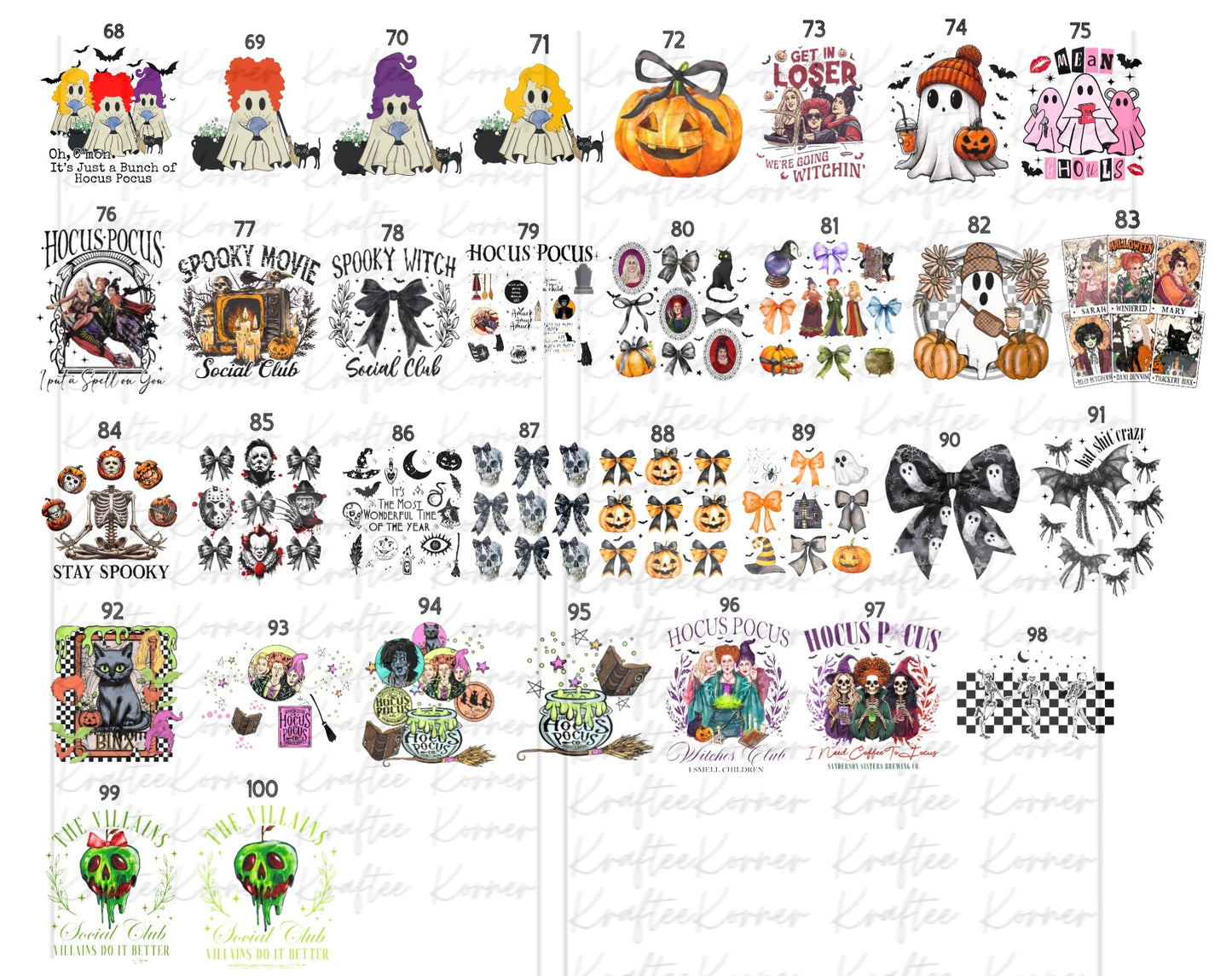 Create Your Own T-shirt - Halloween Sublimation Designs