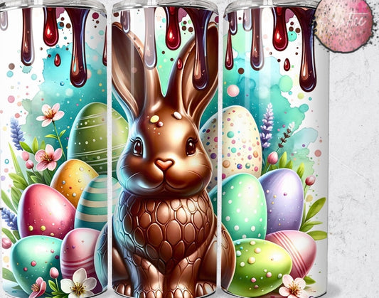 Chocolate Bunny Drip 20oz Skinny Tumbler