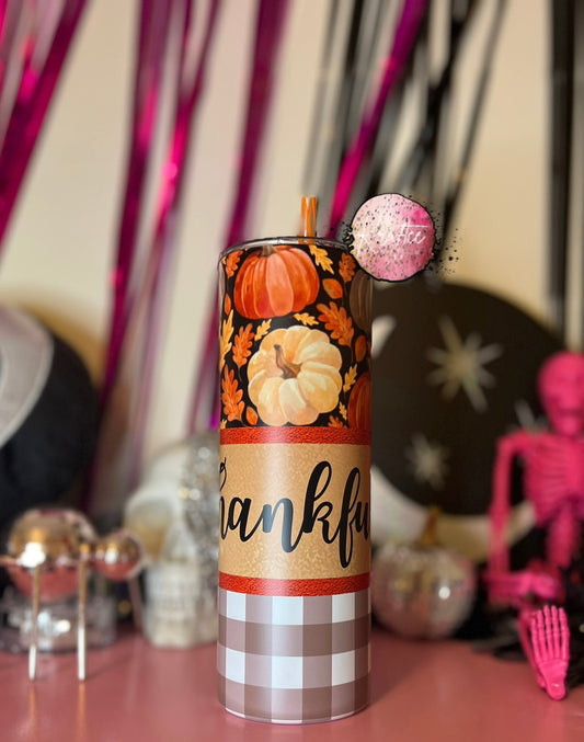 Thankful 20oz Skinny Tumbler