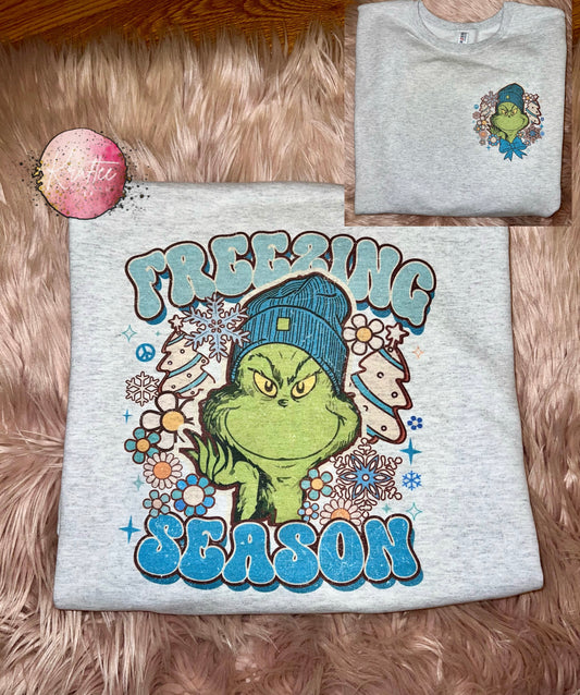 Freezing Season Green Guy Unisex Crewneck Sweatshirt