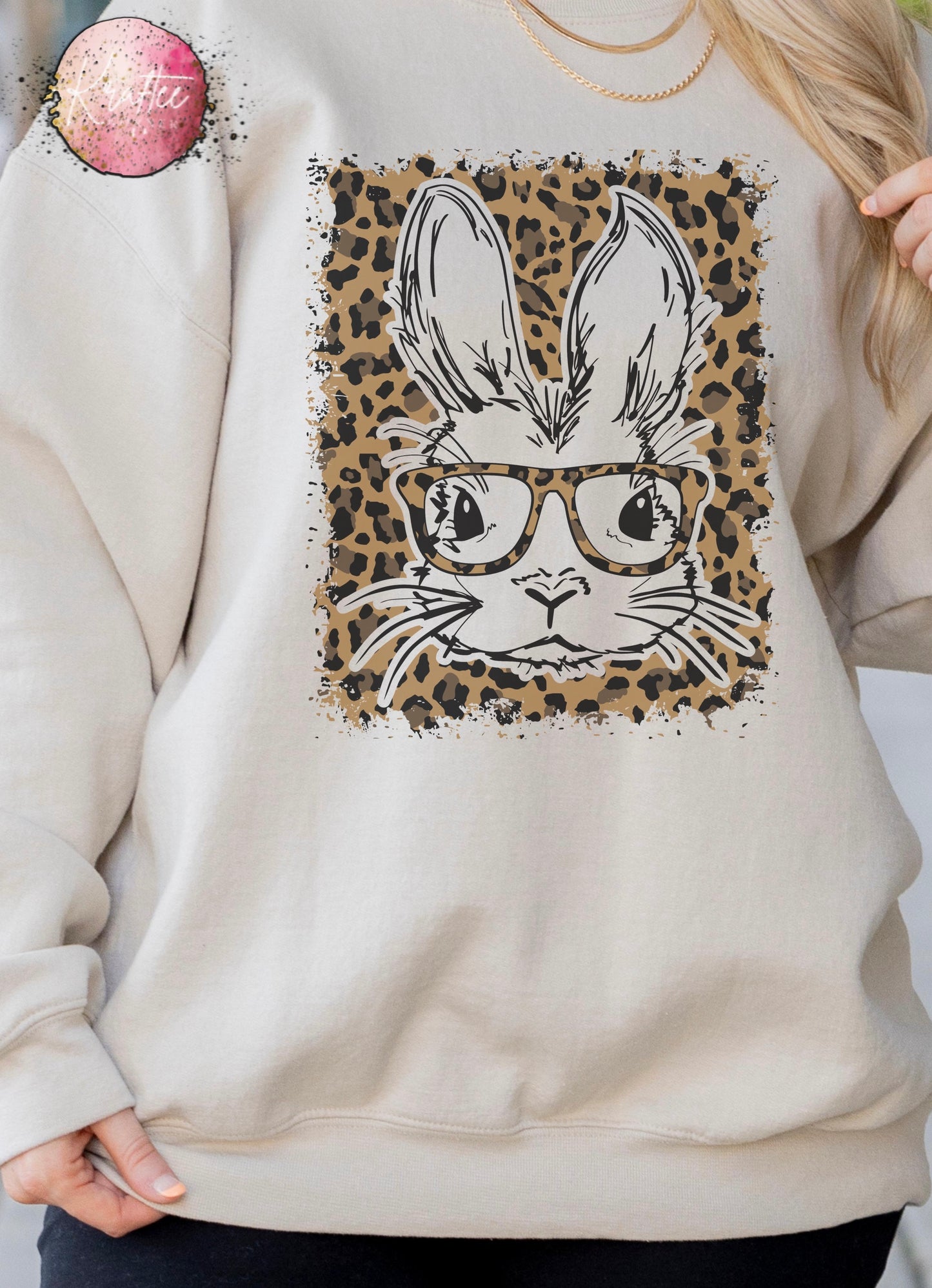 Cheetah Bunny Crewneck Sweatshirt