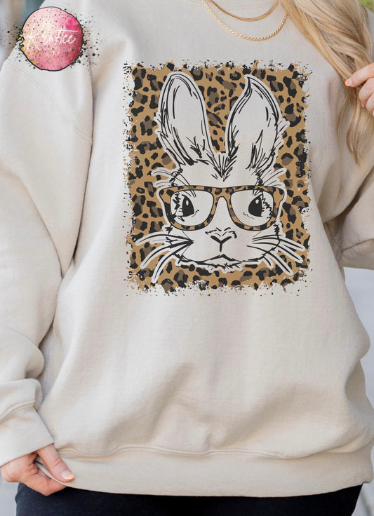 Cheetah Bunny Crewneck Sweatshirt