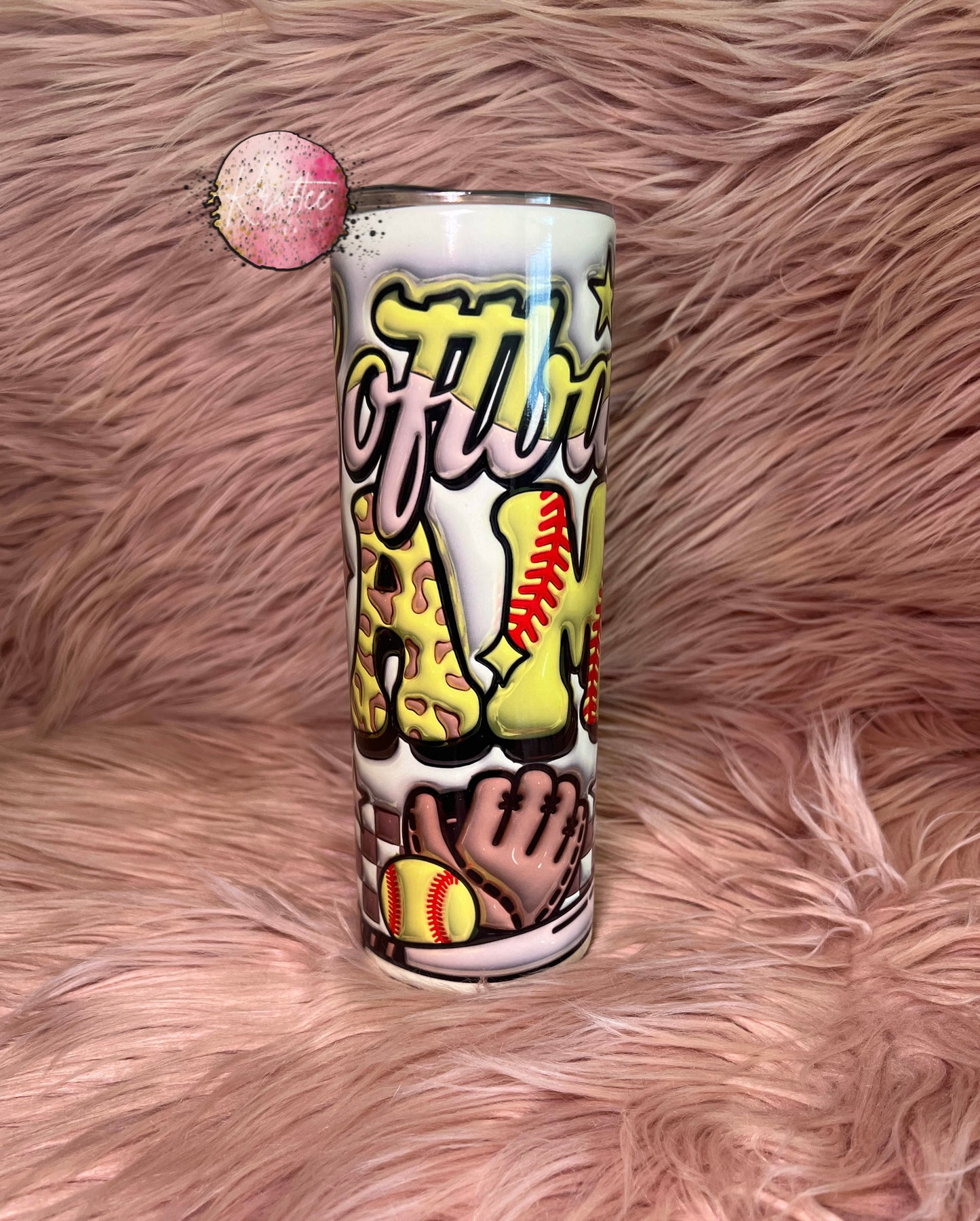 Softball Mama 20oz Skinny Tumbler