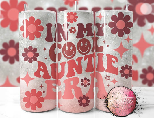Cool Auntie Era 20oz Skinny Tumbler