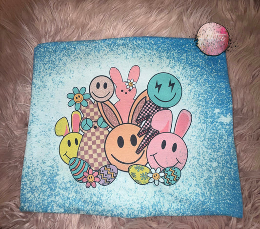 Easter Collage Bleached T-shirt