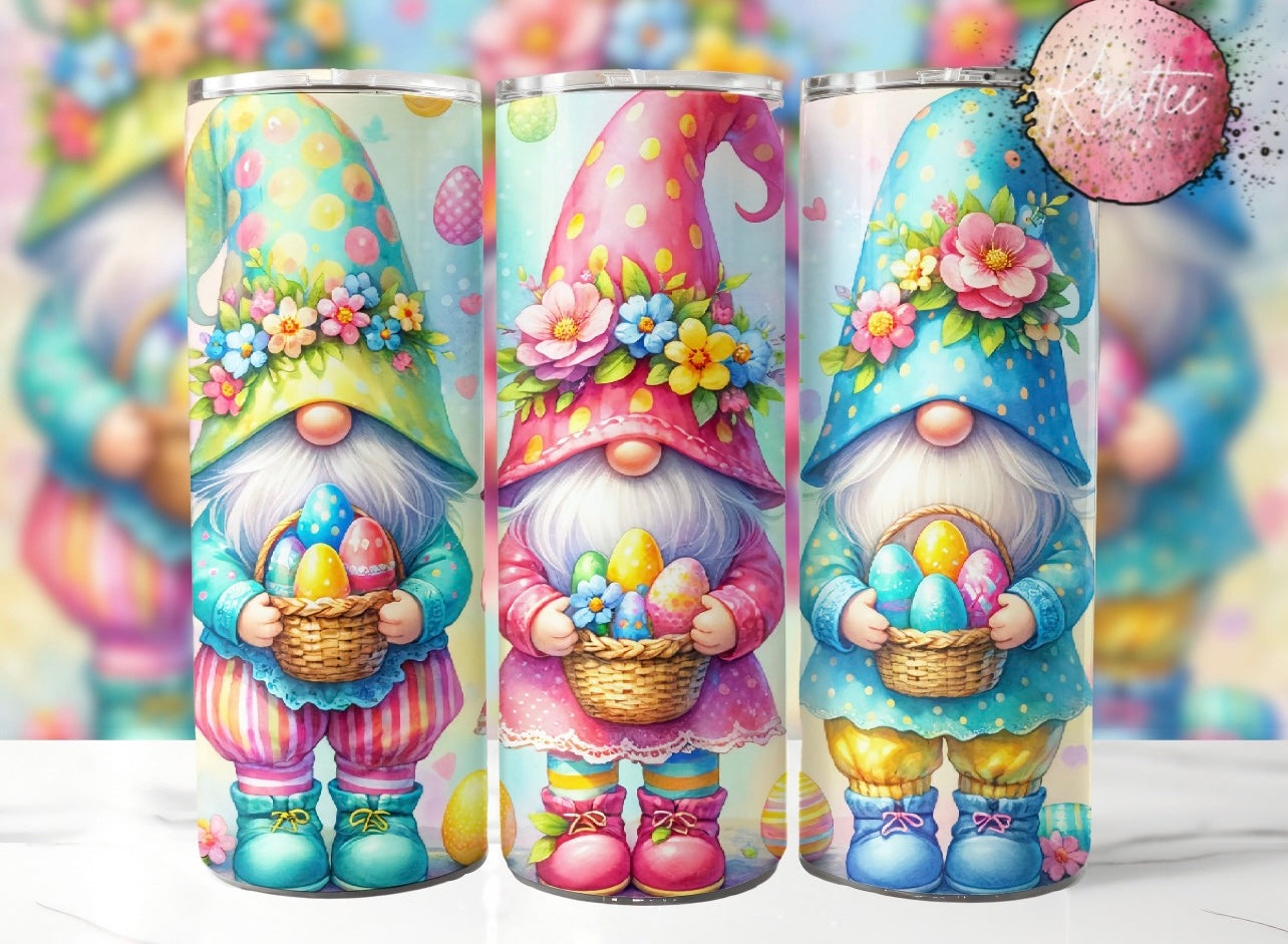 Easter Gnomes 20oz Skinny Tumbler