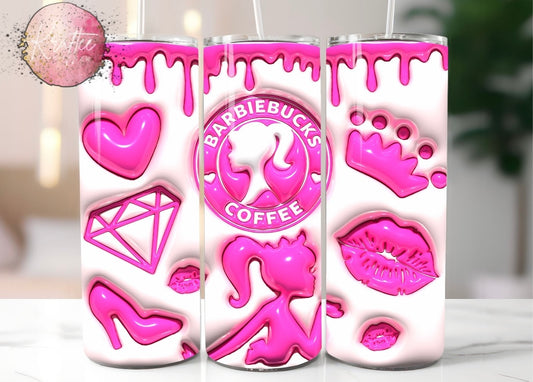 Barbie Coffee 20oz Skinny Tumbler