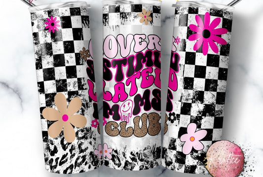 Over Stimulated Moms Club 20oz Skinny Tumbler