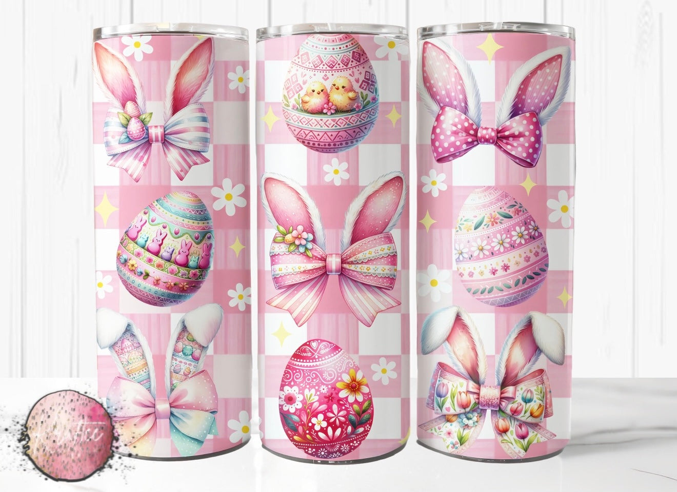 Easter Bunny Ears 20oz Skinny Tumbler