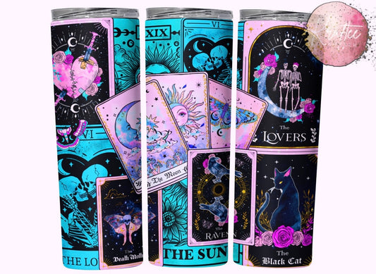 Tarot Cards 20oz Skinny Tumbler