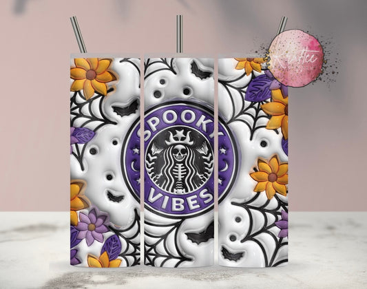 Spooky Vibes 20oz Skinny Tumbler