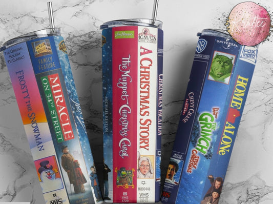 Classic Christmas Movies 20oz Skinny Tumbler