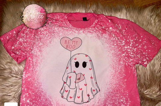 Be My Boo Ghost Bleached Adult Unisex T-shirt