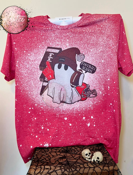 Football Season Ghostie Bleached Unisex T-shirt