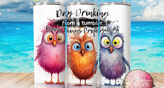 Day Drinking 20oz Skinny Tumbler