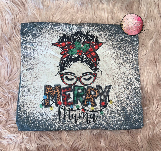 Merry Mama Bleached Unisex T-shirt