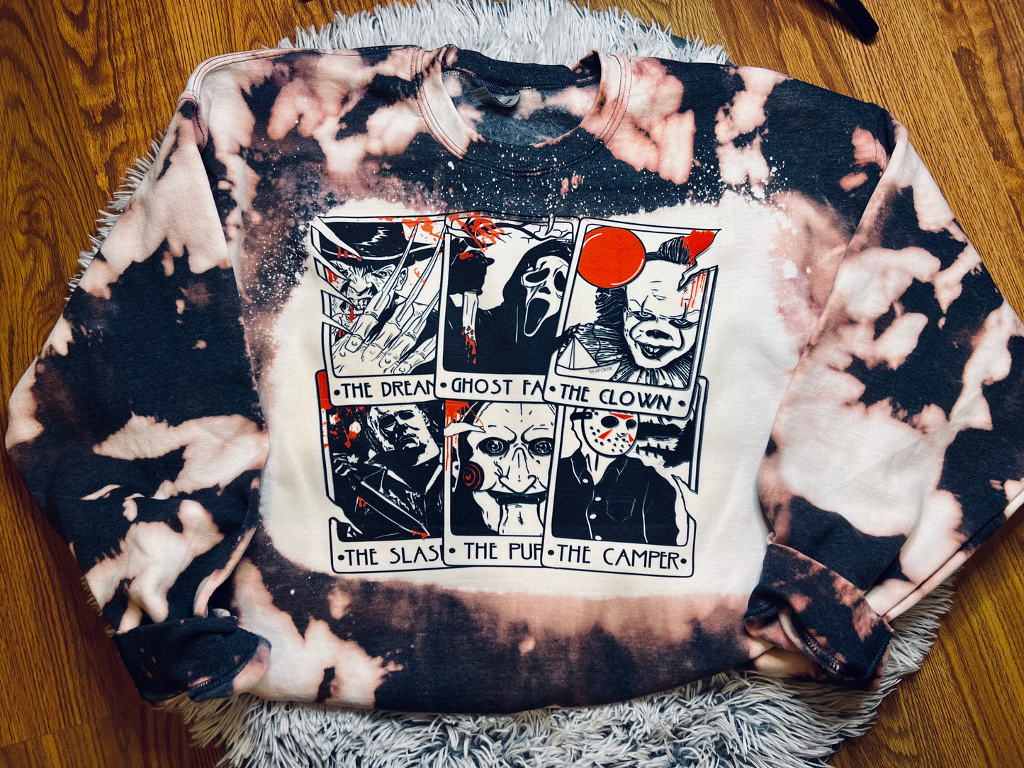 Horror Tarot Cards Bleached Unisex