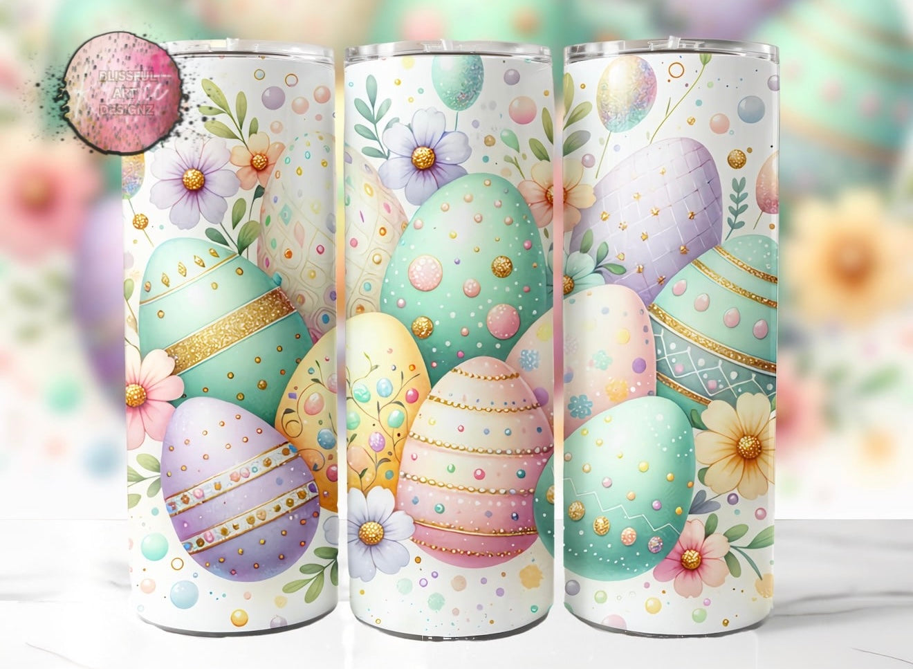 Easter Eggs 20oz Skinny Tumbler