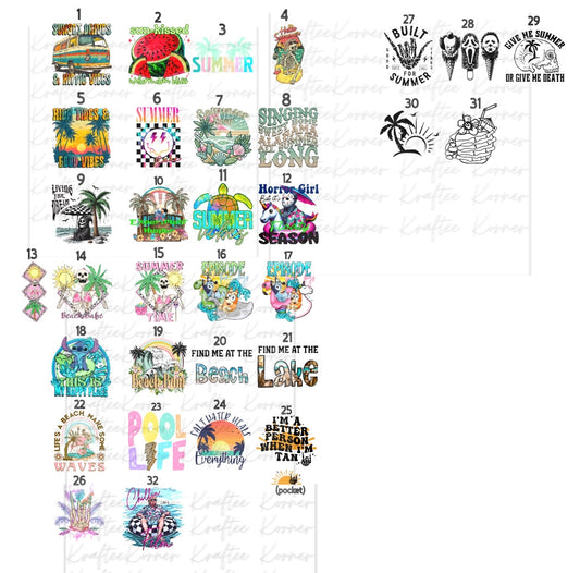 Create Your Own T-shirt - Summer Sublimation Designs