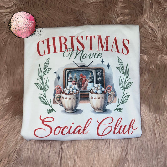 Christmas Movie Social Club Unisex Crewneck Sweatshirt
