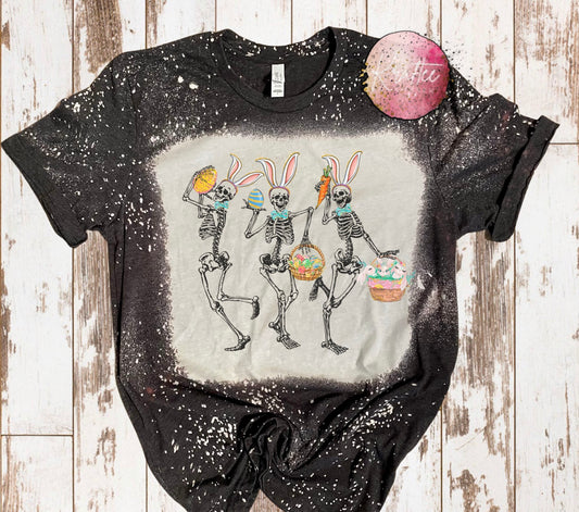 Easter Skellies Bleached T-shirt