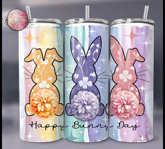 Happy Bunny Day 20oz Skinny Tumbler