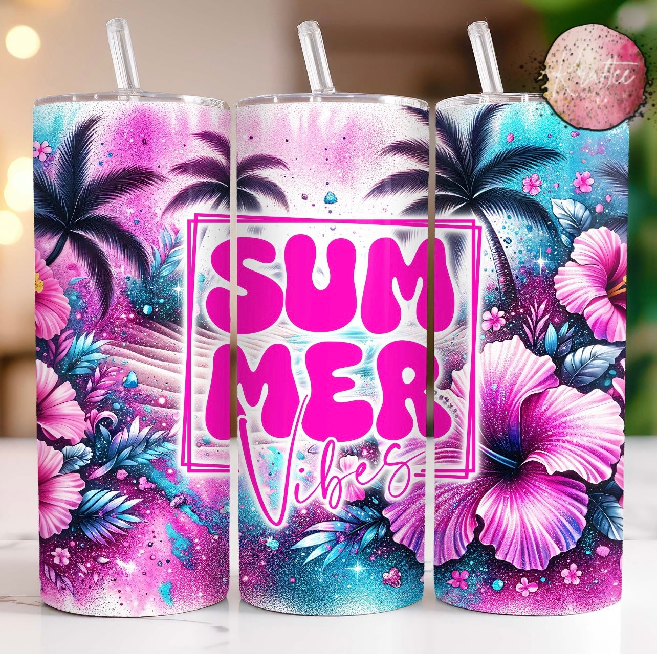 Summer Vibes 20oz Skinny Tumbler