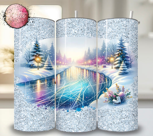Ice Rink 20oz Skinny Tumbler