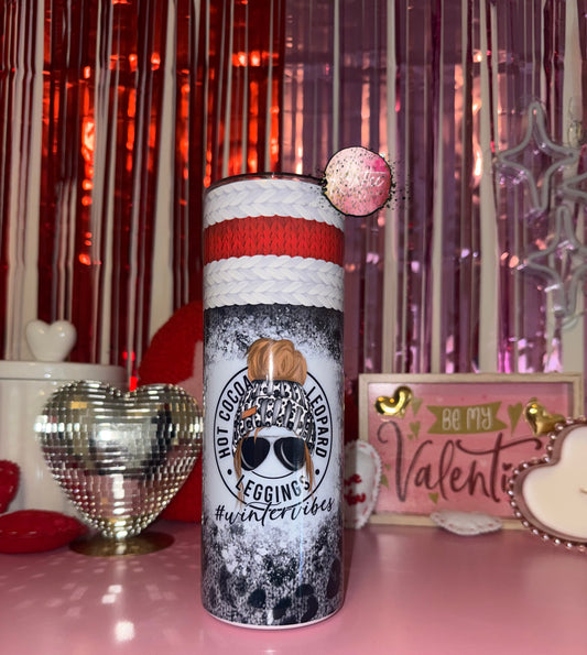 Winter Vibes 20oz Skinny Tumbler