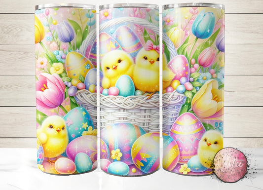 Easter Chicks 20oz Skinny Tumbler