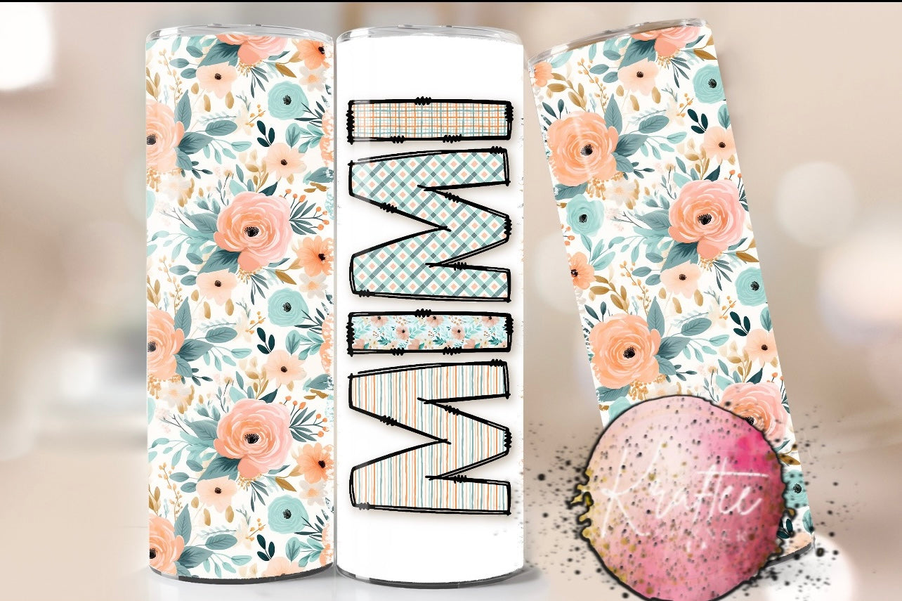 Custom Mothers Day 20oz Skinny Tumbler
