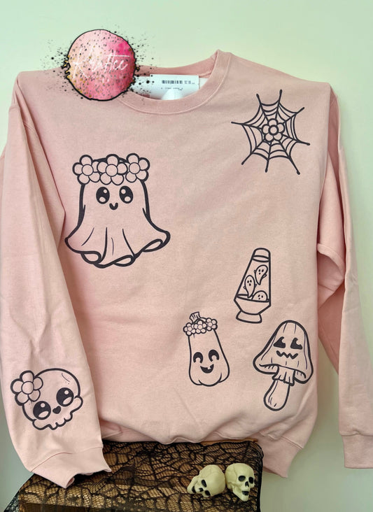 Boho Halloween Sticker Tshirt/Sweatshirt