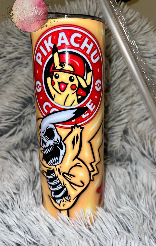 Pikachu Coffee 20oz Skinny Tumbler