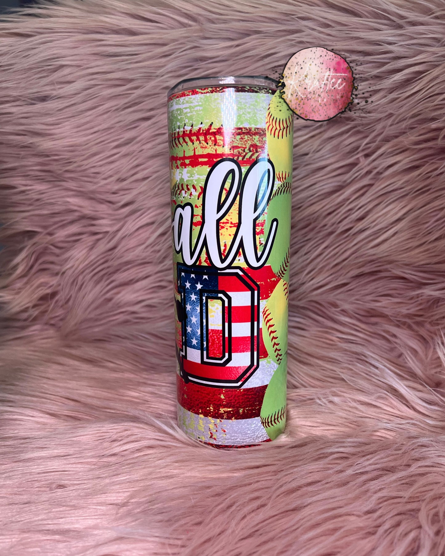 Softball Dad 20oz Skinny Tumbler