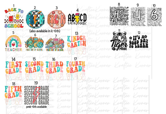 Create Your Own T-shirt - School/Teacher Sublimation Designs
