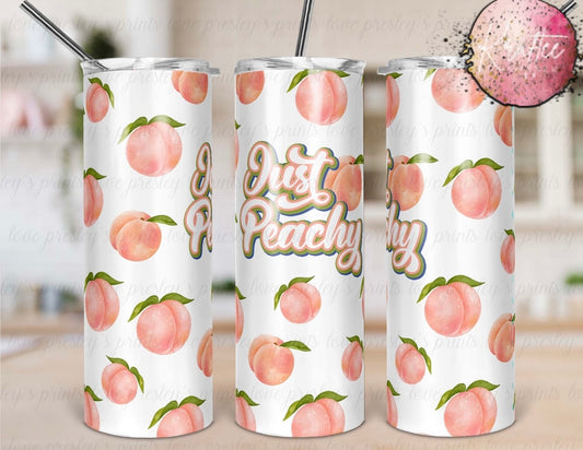 Just Peachy 20oz Skinny Tumbler