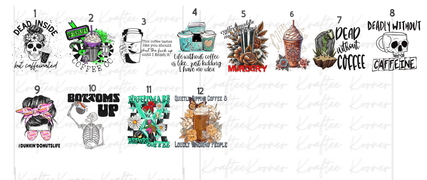 Create Your Own T-shirt - Caffeine Sublimation Designs