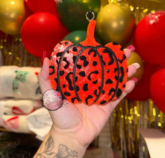 Cheetah Pumpkin Car Freshie