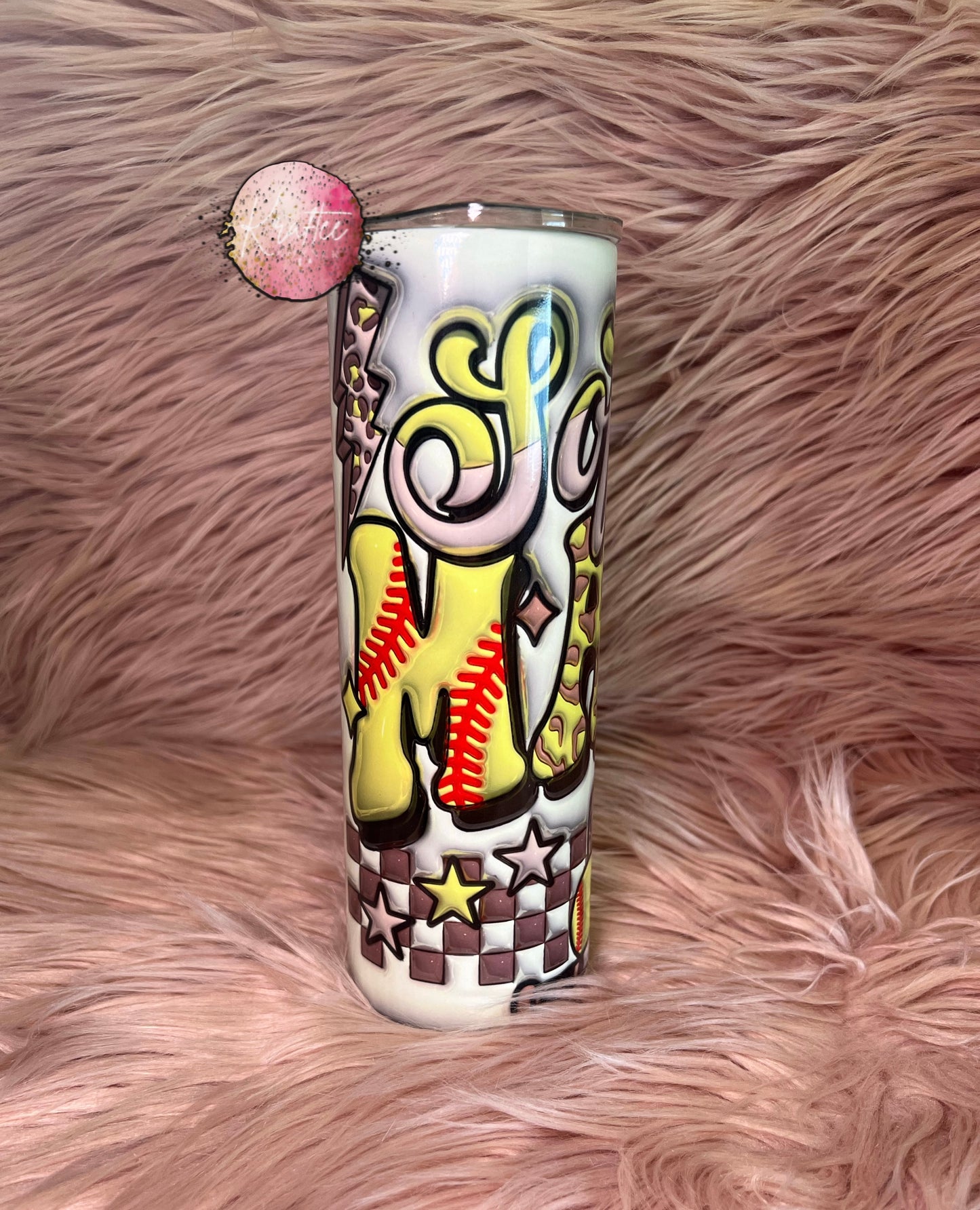 Softball Mama 20oz Skinny Tumbler