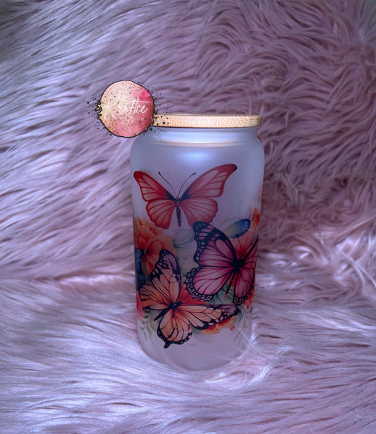 Butterfly 16oz Libby Glass