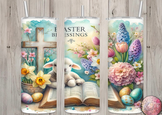 Easter Blessings 20oz Skinny Tumbler