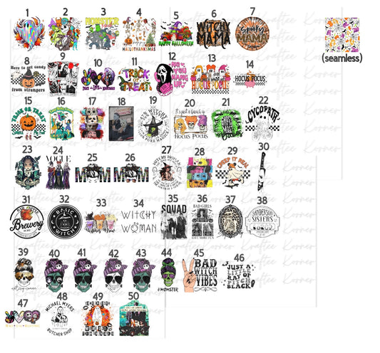 Create Your Own T-shirt - Halloween Sublimation Designs