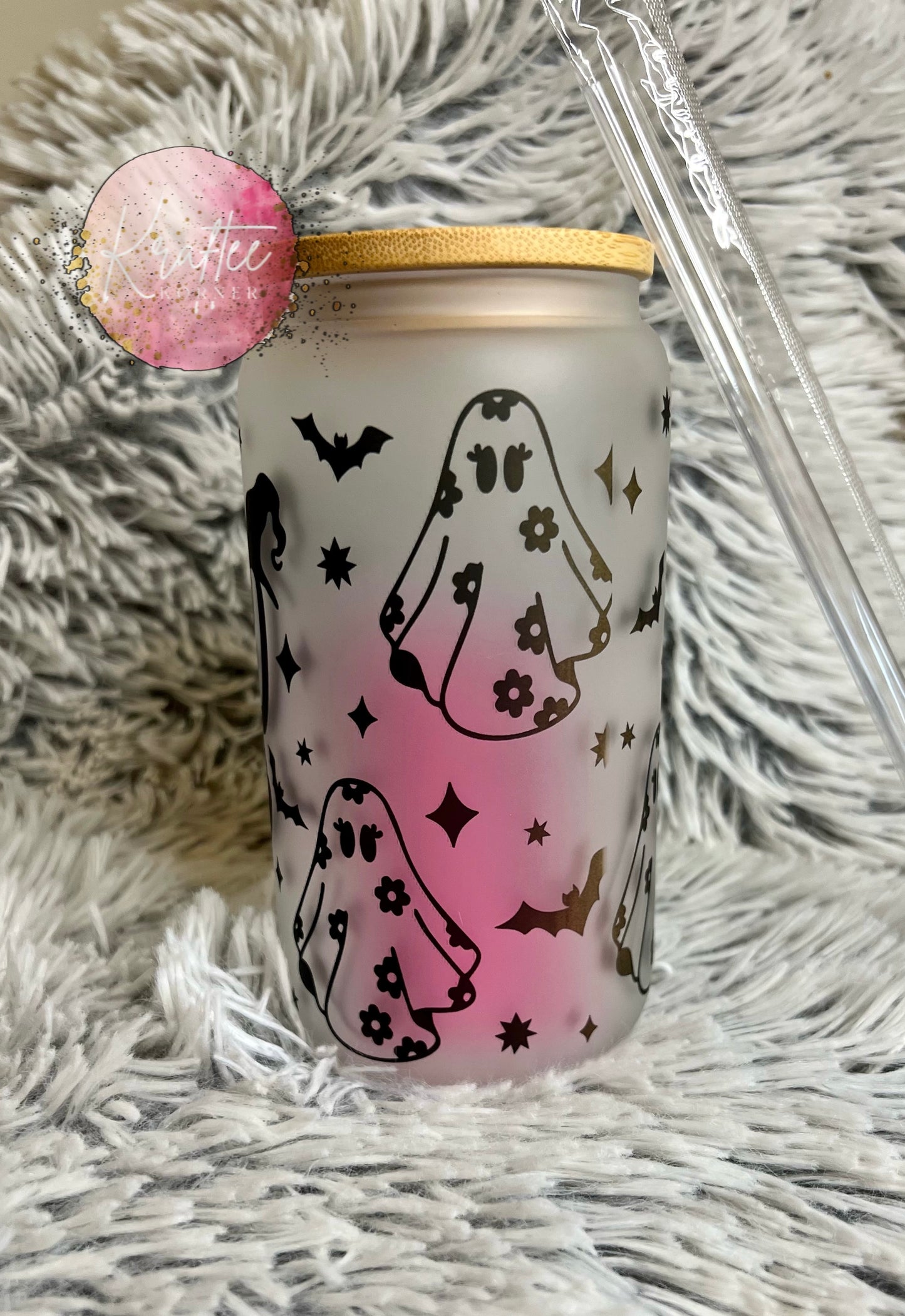 Spooky Babe 16oz Libby Glass