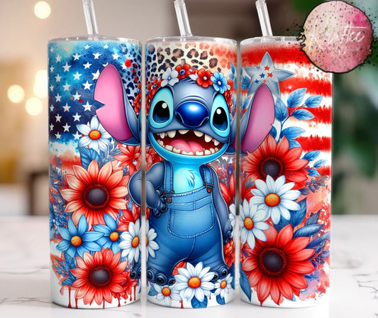 All American Stitch 20oz Skinny Tumbler