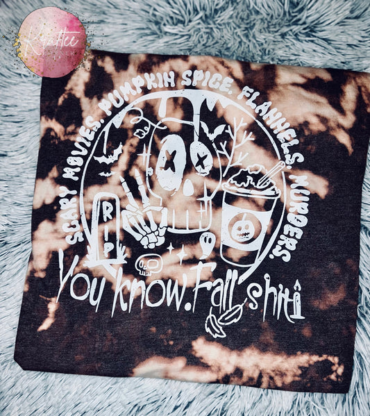Fall Shit Adult Bleached Unisex T-shirt