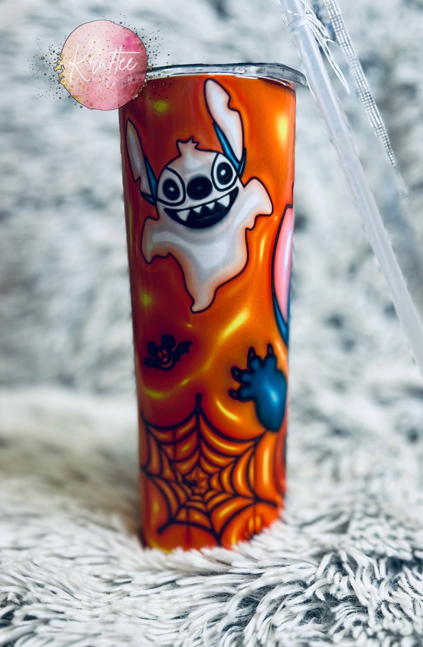 Pumpkin Stitch 20oz Skinny Tumbler