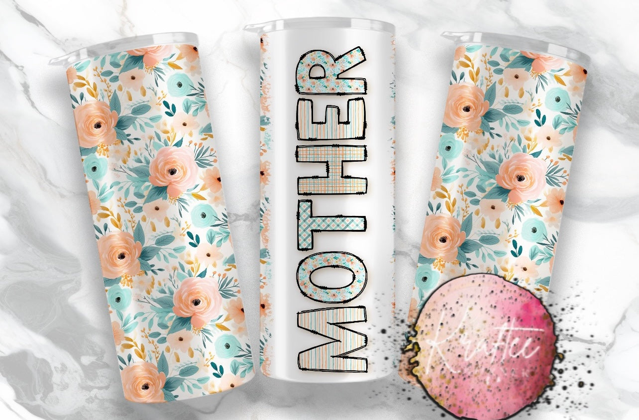 Custom Mothers Day 20oz Skinny Tumbler