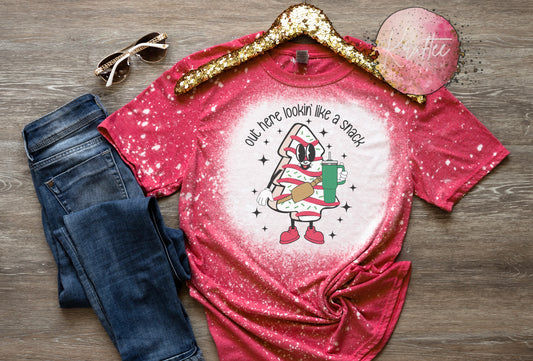White Christmas Tree Cake Snack Bleached Unisex T-shirt