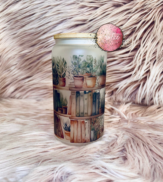 Plants & Books 16oz Libby Glass
